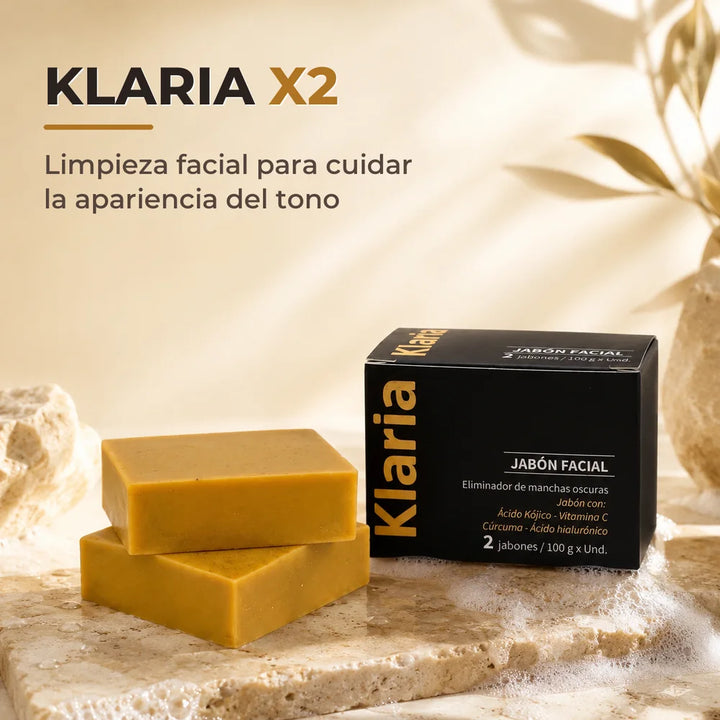 Klaria x2: Jabón Antimanchas con Ácido Kójico