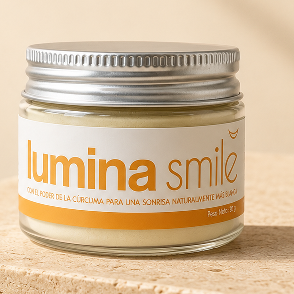 Un frasco Lumina Smile de 30 gramos