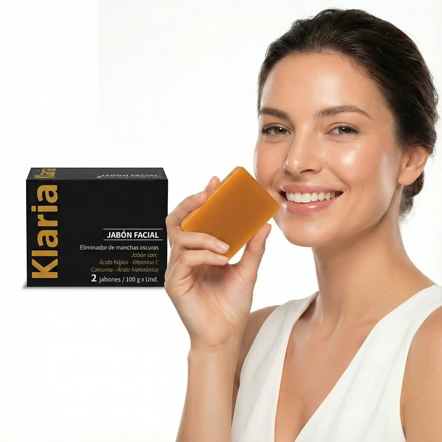 Klaria jabón facial antimanchas para limpieza diaria Marak