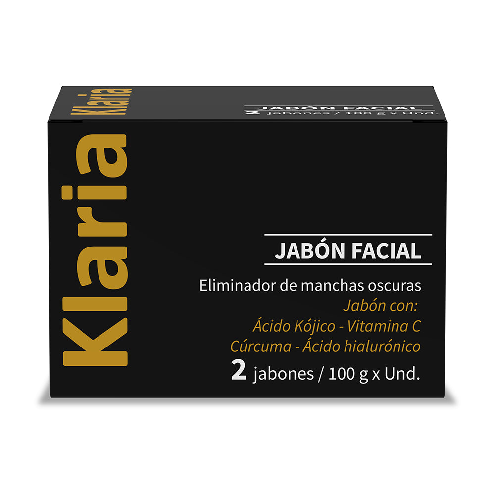 Klaria jabón con ácido kójico para rostro y cuerpo