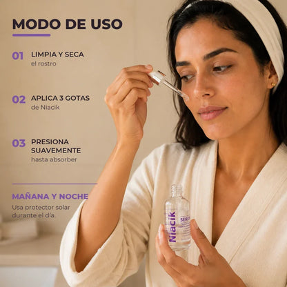 Modo de uso de Niacik en tres pasos