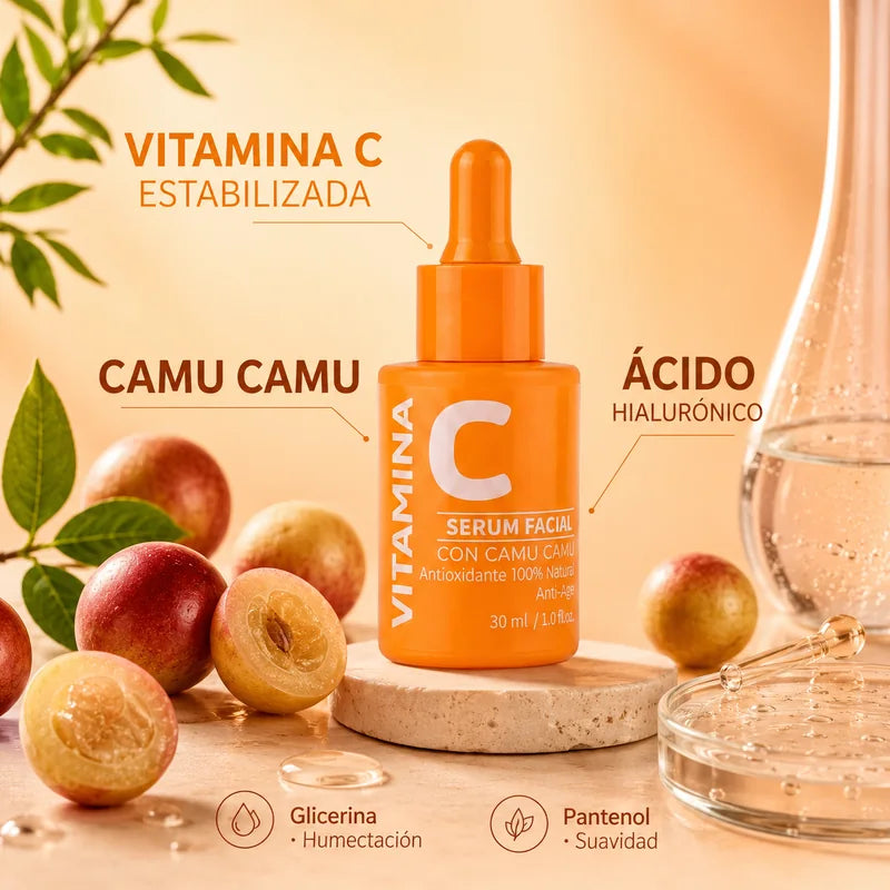Ingredientes del Sérum de Vitamina C con Camu Camu